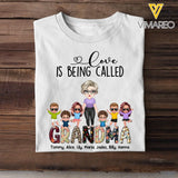 Personalized Love Is Being Called Grandma with Kid Name T-shirt Printed MTPN2806