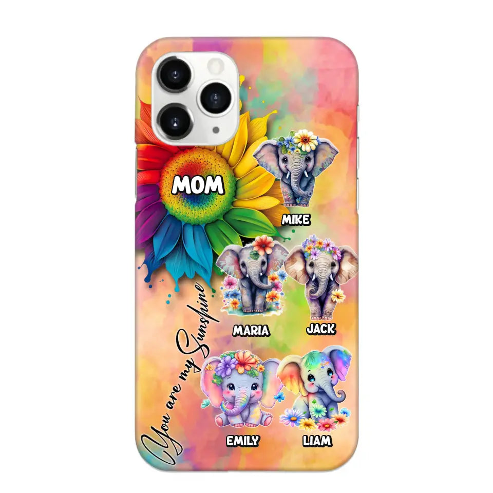 Personalized Elephant Mom Gift For Mom Phone Case QTDT0507