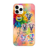 Personalized Elephant Mom Gift For Mom Phone Case QTDT0507