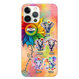 Personalized Elephant Mom Gift For Mom Phone Case QTDT0507