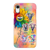 Personalized Elephant Mom Gift For Mom Phone Case QTDT0507