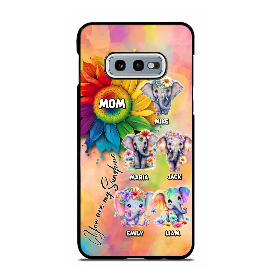 Personalized Elephant Mom Gift For Mom Phone Case QTDT0507