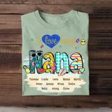 Personalized I Love Being Nana Grandma & Kid Name T-shirt Printed QTDT0507