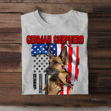 Personalized Upload Your German Shepherd Photo Dog Lovers Gift T-Shirt Printed QTDT0607