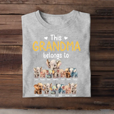 Personalized This Grandma Belongs To Elephant Kid Names T-shirt Printed MTHHN0407