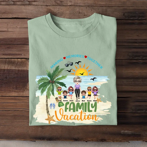 Personalized Making Memories Together Family Vacation Grandma & Kid Name T-shirt Printed MTHKVH3006