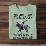 Personalized Upload Your Horse Riding Photo T-shirt Printed MTHPN0407