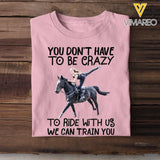 Personalized Upload Your Horse Riding Photo T-shirt Printed MTHPN0407