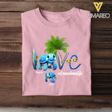 Personalized Love Grandma Life With Turtle Kid Names T-shirt Printed QTPN0507