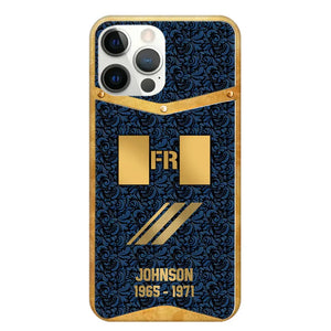 Personalized Royal Golden French Veteran Phonecase Printed 67