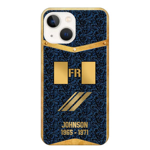 Personalized Royal Golden French Veteran Phonecase Printed 67