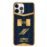 Personalized Royal Golden French Veteran Phonecase Printed 67