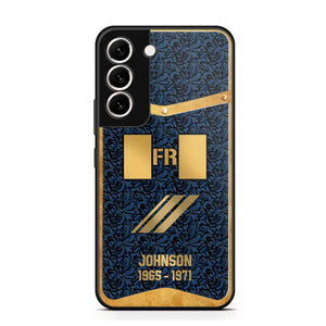 Personalized Royal Golden French Veteran Phonecase Printed 67