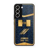 Personalized Royal Golden French Veteran Phonecase Printed 67