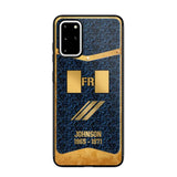 Personalized Royal Golden French Veteran Phonecase Printed 67