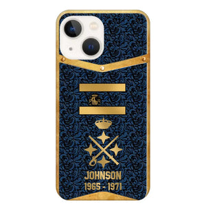 Personalized Royal Golden Spanish Veteran Phonecase Printed 67