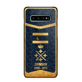 Personalized Royal Golden Spanish Veteran Phonecase Printed 67