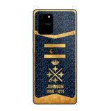 Personalized Royal Golden Spanish Veteran Phonecase Printed 67