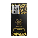 Personalized Australian Veterans Camo Golden Phone Case QTDT0807