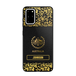 Personalized Australian Veterans Camo Golden Phone Case QTDT0807