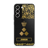 Personalized British Veterans Camo Golden Phone Case QTDT0807