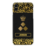 Personalized British Veterans Camo Golden Phone Case QTDT0807