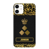 Personalized British Veterans Camo Golden Phone Case QTDT0807