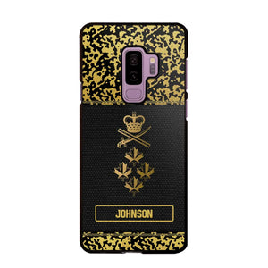 Personalized Canadian Veterans Camo Golden Phone Case QTDT0807