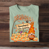 Personalized Grandmas Little Pumpkins Fall Season T-Shirt Printed QTDT807