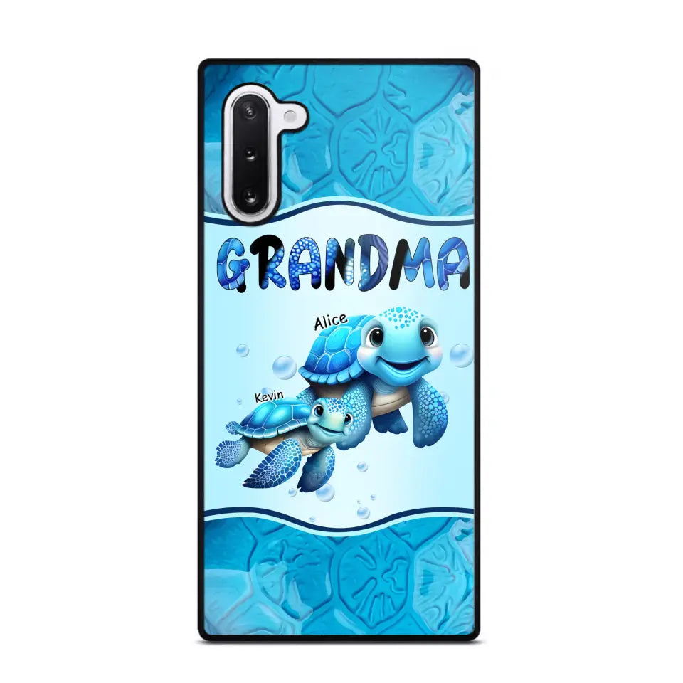 Personalized Fall Season Pumpkin Autumn Grandma with Kid Name Gift For Grandma Phonecase PNDT0707