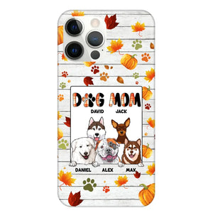 Personalized Fall Season Pumpkin Autumn Dog Mom Dog Lovers Gift Phonecase PNDT0707