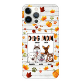 Personalized Fall Season Pumpkin Autumn Dog Mom Dog Lovers Gift Phonecase PNDT0707