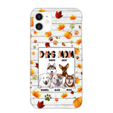 Personalized Fall Season Pumpkin Autumn Dog Mom Dog Lovers Gift Phonecase PNDT0707