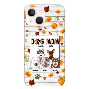 Personalized Fall Season Pumpkin Autumn Dog Mom Dog Lovers Gift Phonecase PNDT0707