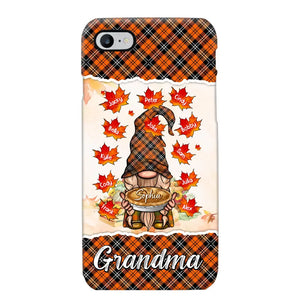 Personalized Fall Season Grandma Autumn With Kids   Phone Case Printed QTHQ1007