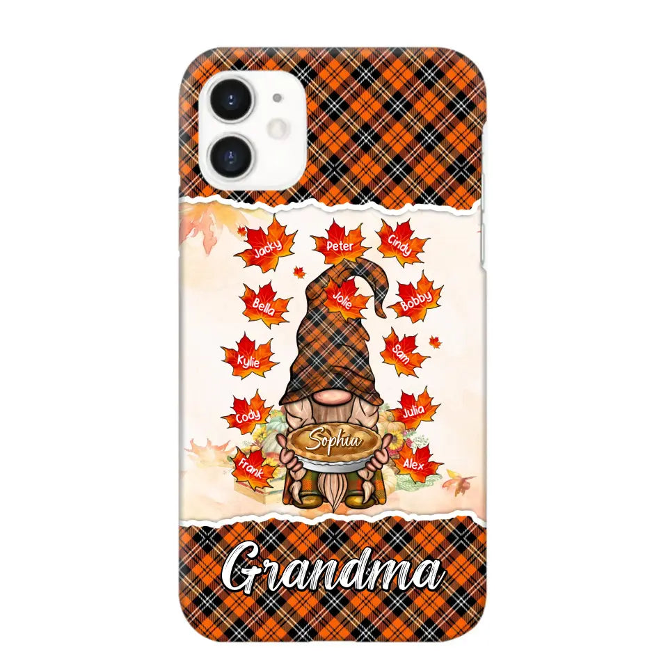 Personalized Fall Season Grandma Autumn With Kids   Phone Case Printed QTHQ1007