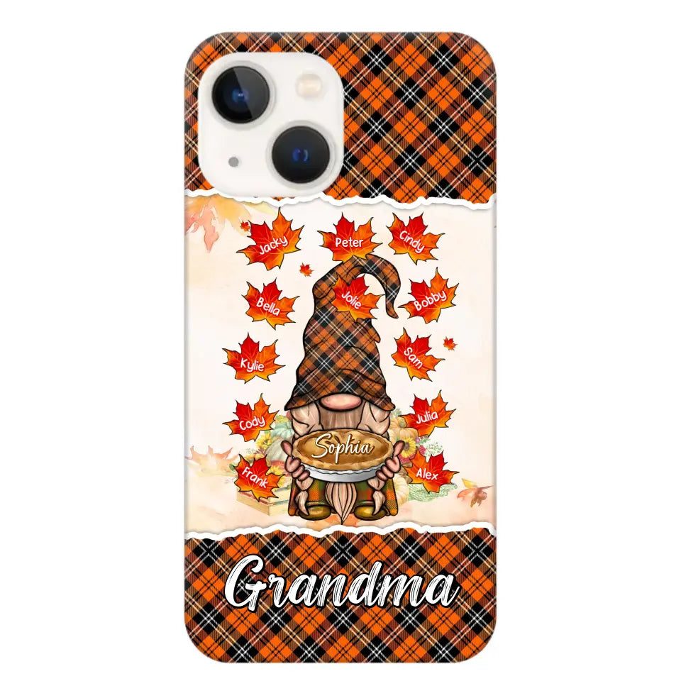 Personalized Fall Season Grandma Autumn With Kids   Phone Case Printed QTHQ1007