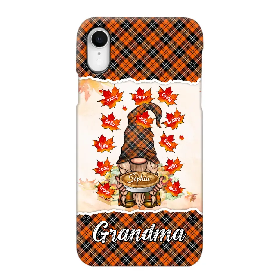 Personalized Fall Season Grandma Autumn With Kids   Phone Case Printed QTHQ1007