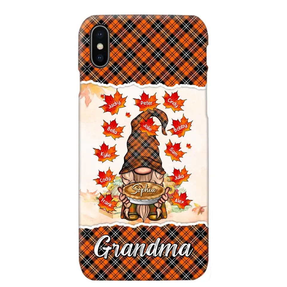 Personalized Fall Season Grandma Autumn With Kids   Phone Case Printed QTHQ1007