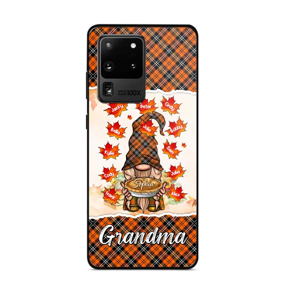 Personalized Fall Season Grandma Autumn With Kids   Phone Case Printed QTHQ1007