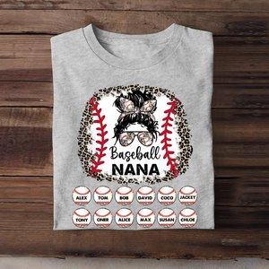 Personalized Grandma Nana Baseball with Kid Name T-shirt Printed MTHPN0707