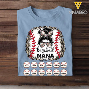 Personalized Grandma Nana Baseball with Kid Name T-shirt Printed MTHPN0707