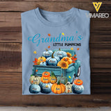 Personalized Fall Season Grandma's Little Pumpkins Car With Kid Names T-shirt Printed 23JUL-KVH10