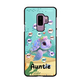 Personalized Auntie Turtle Colorful With Kids Phone Case Printed QTHN1007