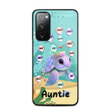 Personalized Auntie Turtle Colorful With Kids Phone Case Printed QTHN1007