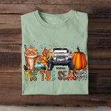 PersonalizedTis The Season Jeep Lover Fall Season Pumpkin T-Shirt Printed QTPN1107