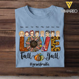 Personalized Love Fall You Grandmalife Kid Names T-Shirt Printed HTHPVD1107