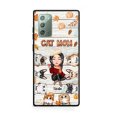 Personalized Cat Mom Fall Season Pumpkin Phonecase Printed MTPN1107