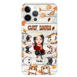 Personalized Cat Mom Fall Season Pumpkin Phonecase Printed MTPN1107