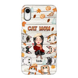 Personalized Cat Mom Fall Season Pumpkin Phonecase Printed MTPN1107